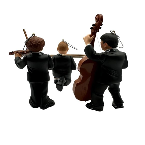 Hallmark Ornament 1998 Three Stooges Set Orchestra Larry Curly Moe Vintage - Picture 7 of 8
